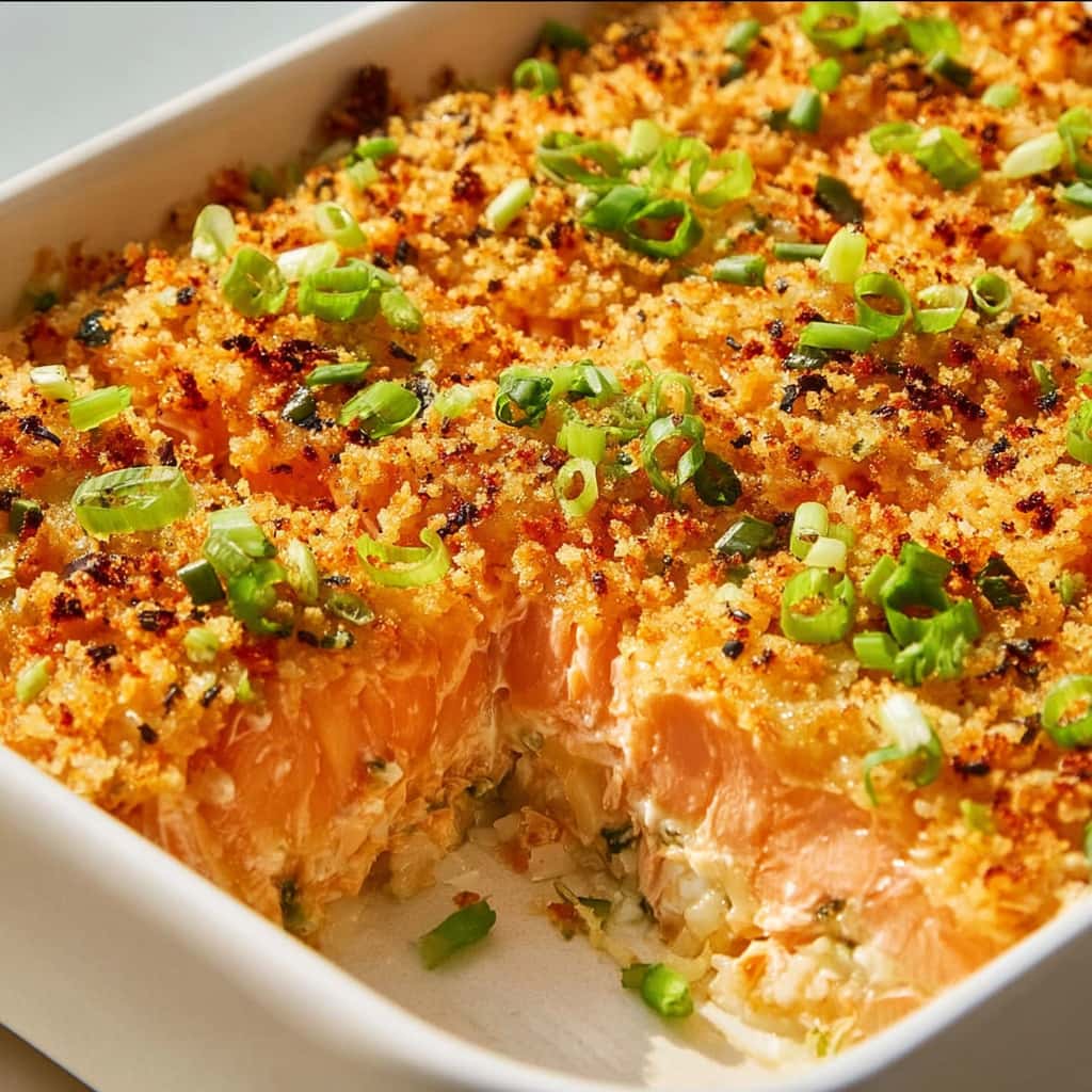 Salmon Sushi Bake
