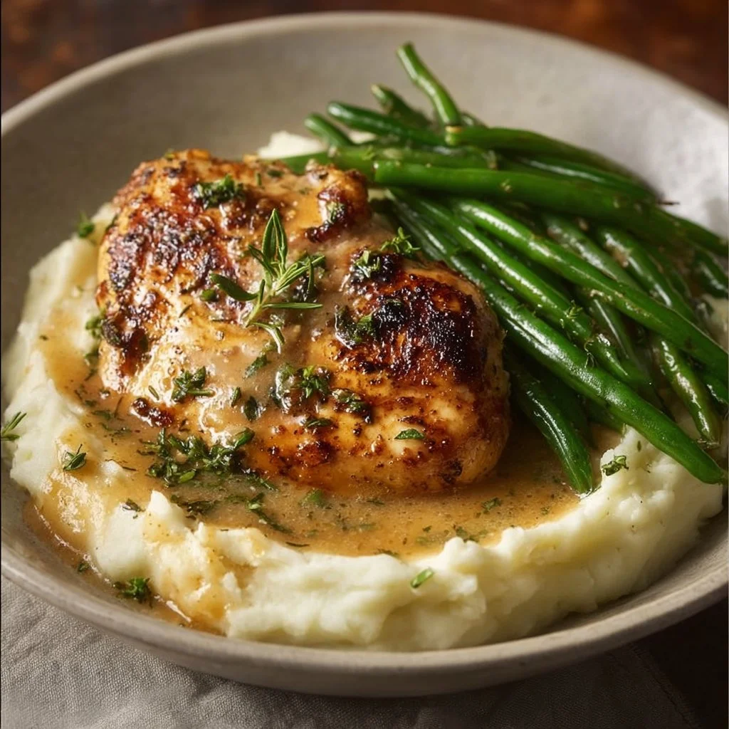 Creamy garlic parmesan chicken breast served on a plate