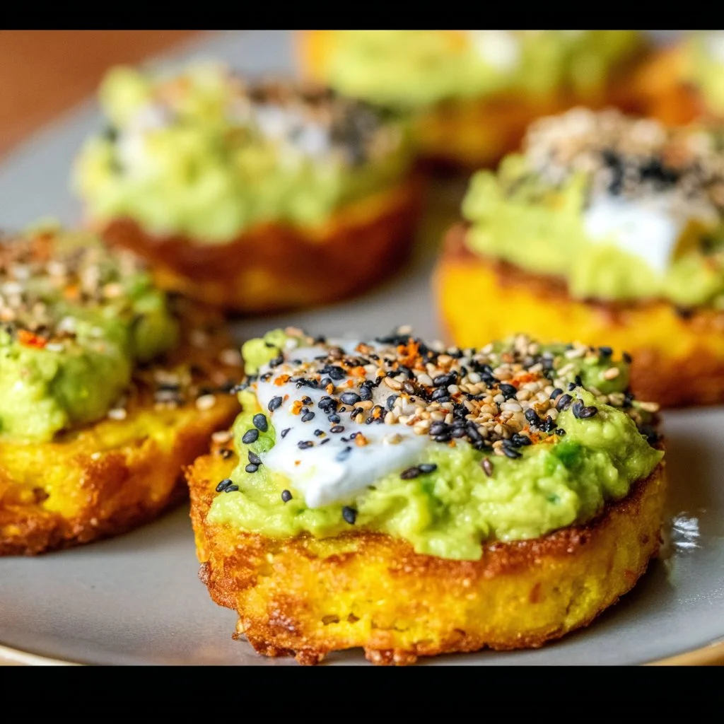 Loaded hash browns topped with cheese, bacon, and green onions.