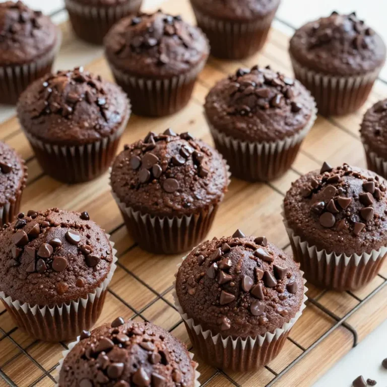 Veggie-Loaded Chocolate Muffins