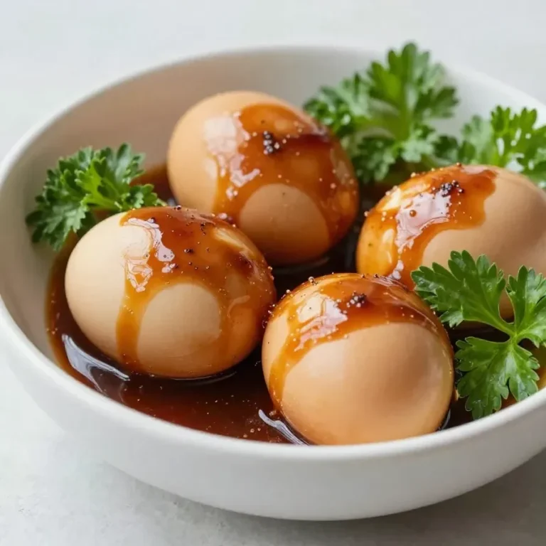 A perfectly boiled egg cut in half with a soft yolk, inspired by TikTok trends.
