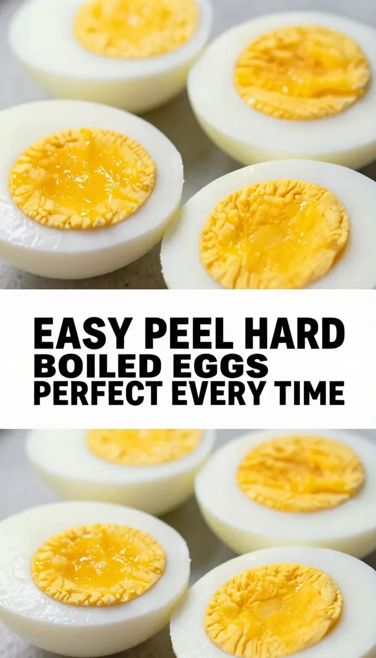 A close-up of perfectly hard-boiled eggs sliced in half, showing their bright yellow yolks.