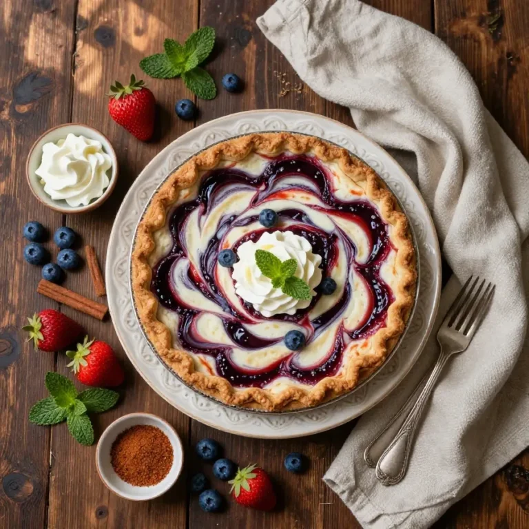 Fourth of July Swirl Pie
