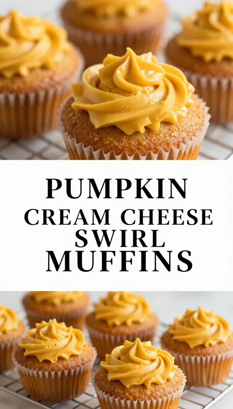 Pumpkin Cream Cheese Swirl Muffins