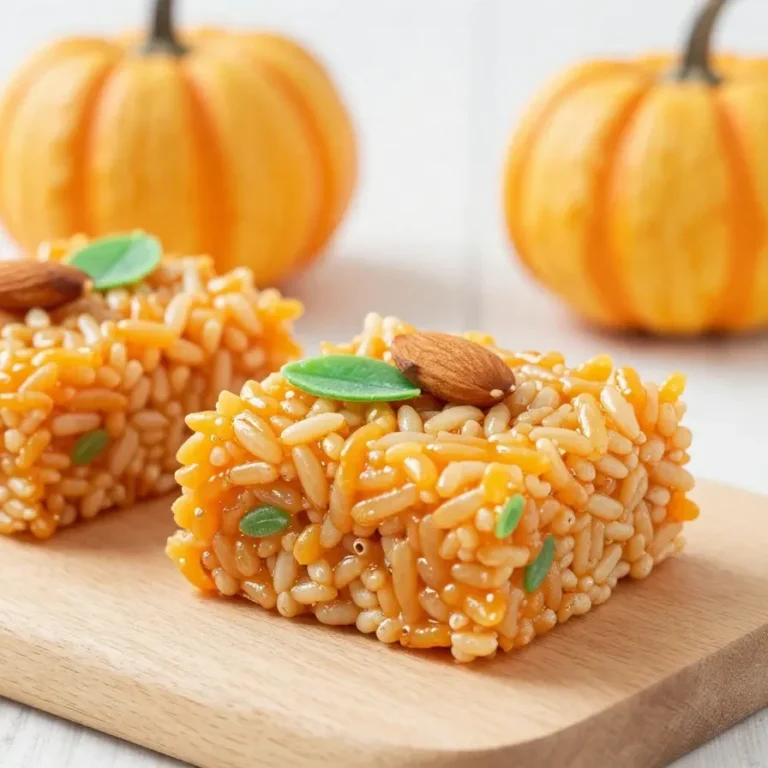 Mini Pumpkin Krispie Treats
