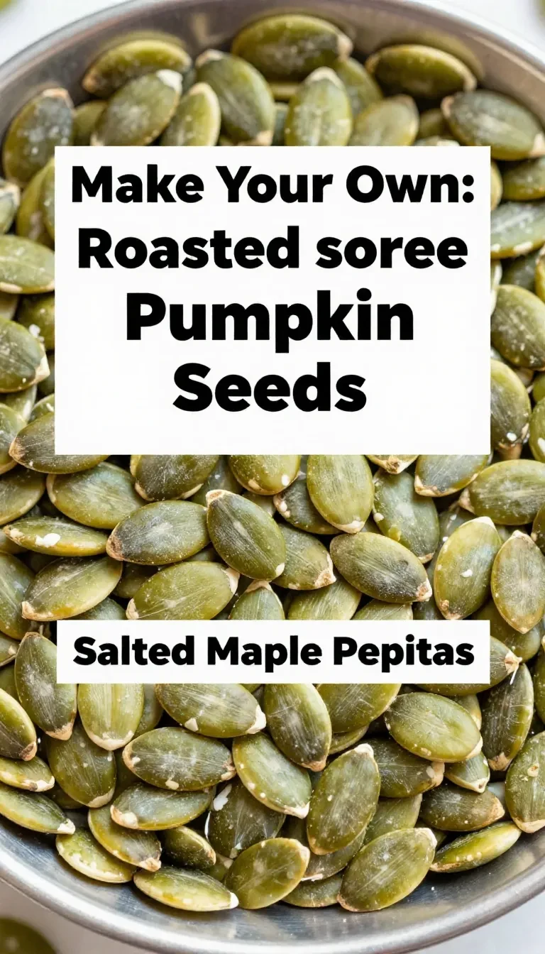 A bowl of freshly roasted pumpkin seeds seasoned with spices.