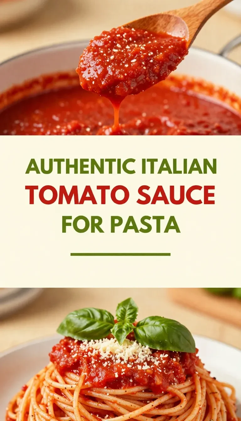 A bowl of authentic Italian tomato sauce for pasta made with ripe tomatoes, garlic, basil, and olive oil.