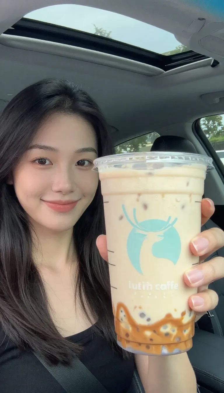 A homemade Starbucks copycat caramel Frappuccino in a clear glass topped with whipped cream and caramel drizzle.